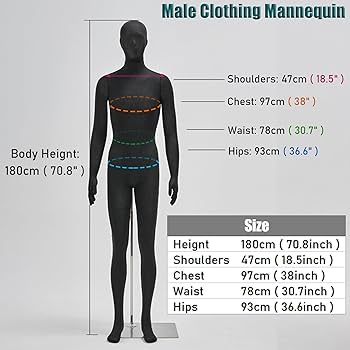 黒色 女性用マネキン 約180cm スタンド付き　分解可能 Amazon.co.jp: マネキン トルソー ブラックスタンド付き、女性